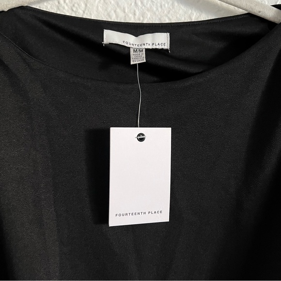 Black Ruched Dress - Picture 2 of 4